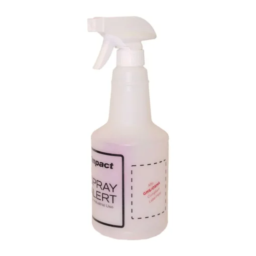Impact 32-Pack/Carton 3-Piece/Pack 24 oz. Spray Alert System with Red/White Sprayer - Natural