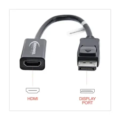 Innovera 0.65 ft. DisplayPort-HDMI Adapter - Black