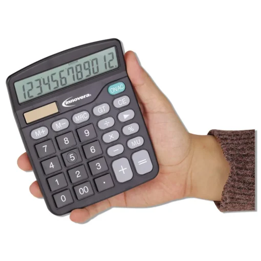 Innovera 12-Digit LCD Desktop Calculator