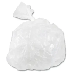 Inteplast Group 16 gal. 0.35 mil 24 in. x 33 in. Low-Density Commercial Can Liners - Clear (50 Bags/Roll, 20 Rolls/Carton)