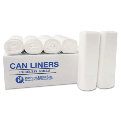 Inteplast Group 33 gal. 1.3 mil 33 in. x 39 in. Institutional Low-Density Can Liners - Red (25 Bags/Roll, 6 Rolls/Carton)