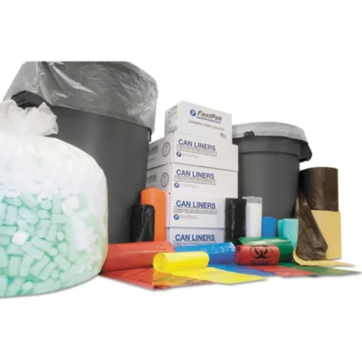 Inteplast Group 33 gal. 1.3 mil 33 in. x 39 in. Institutional Low-Density Can Liners - Red (25 Bags/Roll, 6 Rolls/Carton)