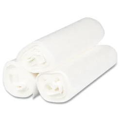 Inteplast Group 43 in. x 48 in. 56 gal 22 mic Interleaved Roll High-Density Commercial Can Liners - Natural (25 Bags/Roll, 8 Rolls/Carton)