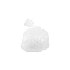 Inteplast Group Draw-Tuff 38 in. x 28.5 in. 1 mil, 23 Gallon, Draw-Tape Can Liners - Natural (6/Carton)