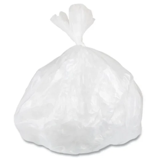 Inteplast Group Low-Density 16 Gallon 24 in. x 32 in. Commercial Can Liners - White (500/Carton)