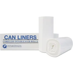 Inteplast Group S334011K 33 Gallon 11 mic 33 in. x 40 in. High-Density Commercial Can Liners - Black (500/Carton)