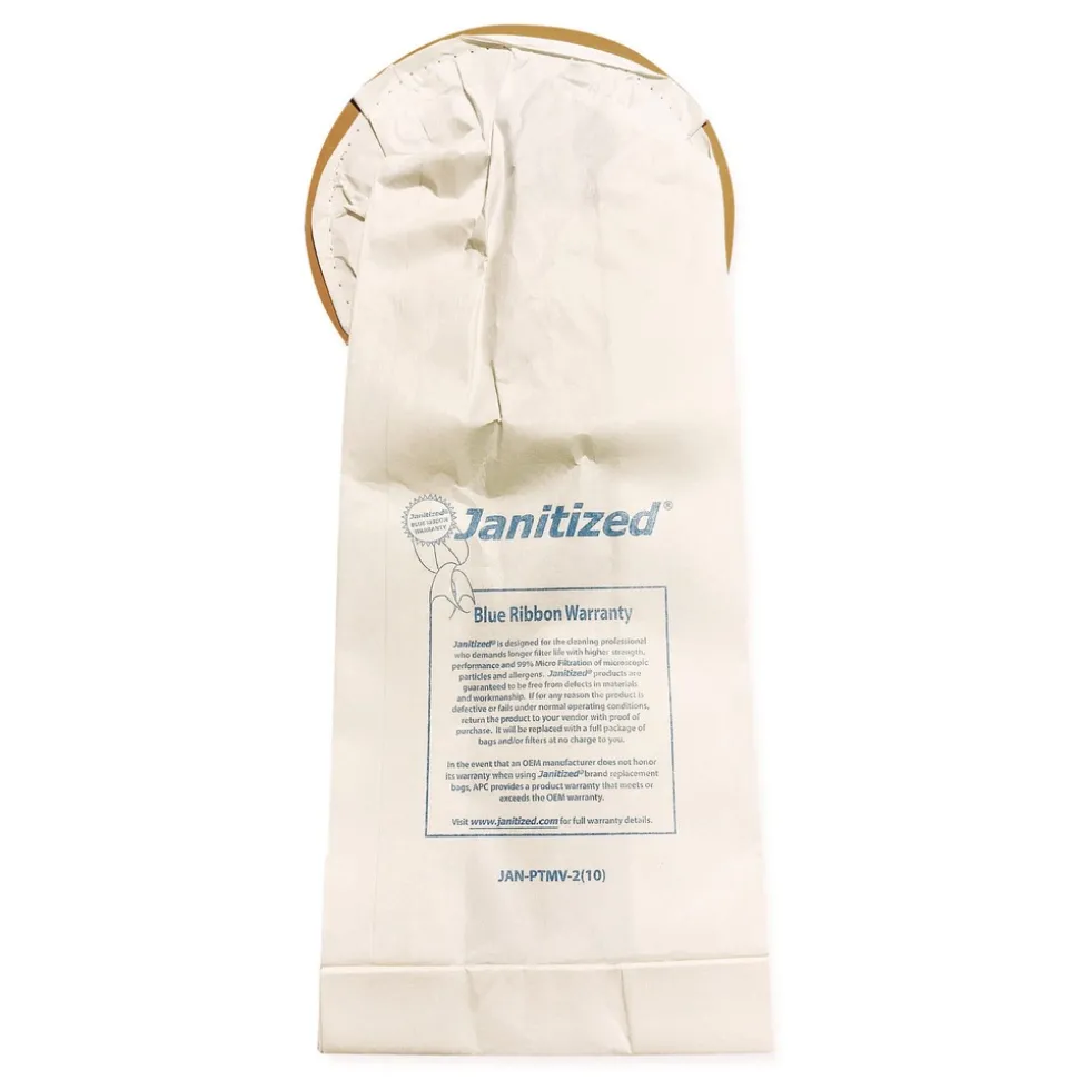 Janitized Vacuum Filter Bags Designed to Fit ProTeam 10 qt Super Coach/MegaVac (10/Carton)