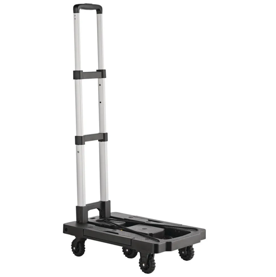 Kantek 19.3 in. x 14.6 in. x 38 in. 250 lbs. Capacity Handcart - Black