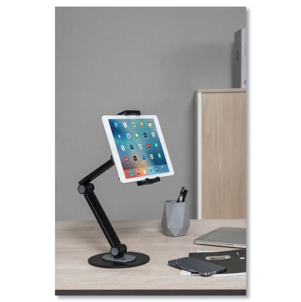 Kantek Desktop Stand Tablet and Phone Stand - Black
