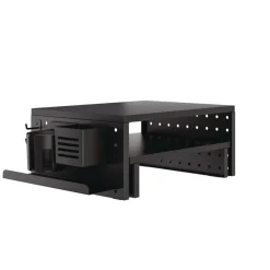 Kantek Pegboard Riser For 32-in Monitors 15.9 x 11.8 x 7.3 Black Supports 20 lbs