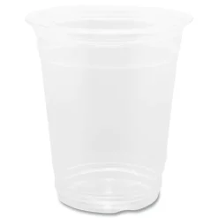 Karat 12 oz. 92 mm Rim Diameter PET Plastic Cups - Clear (1000/Carton)
