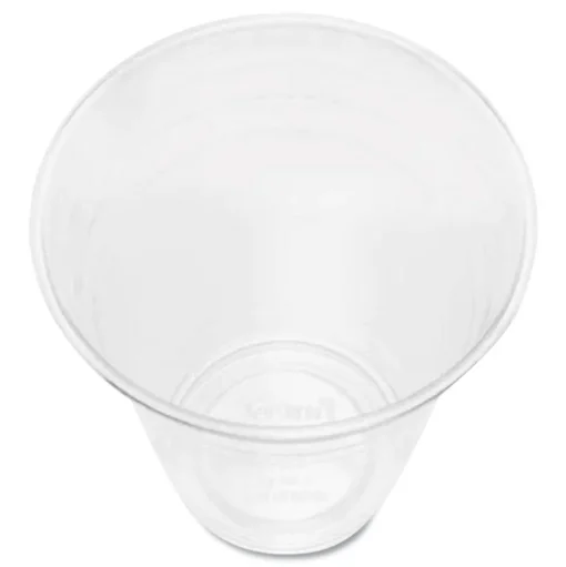 Karat 12 oz. 98 mm Rim Diameter PET Plastic Cups - Clear (1000/Carton)