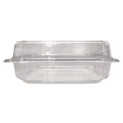 Karat PET Plastic Hinged Container 9 x 9 x 3.6 Clear Plastic 100/Pack 2 Packs/Carton