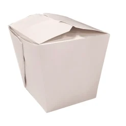 Kari-Out 4 in. x 3.69 in. x 4.55 in. 32 oz. Paper Food Pail - White (400/Carton)