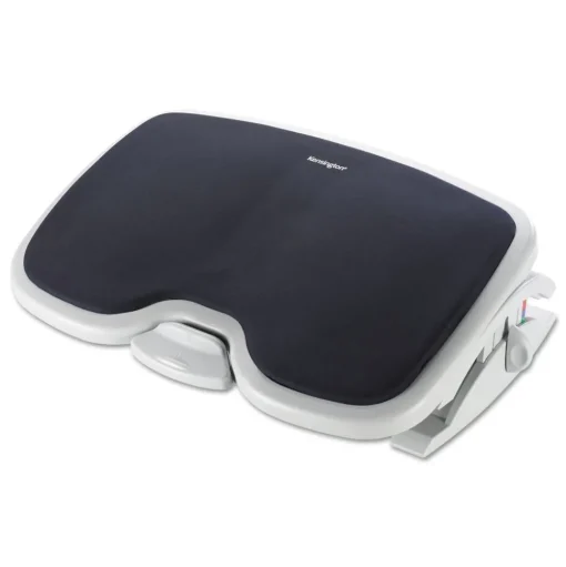 Kensington 21.5 in. x 14 in. x 3.5 in. to 5 in. SoleMate Comfort Footrest with SmartFit System - Gray/Black
