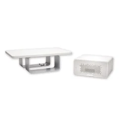 Kensington FreshView Wellness 22.5 in. x 11.5 in. x 5.4 in. Supports 200 lbs. Monitor Stand with Air Purifier, For 27-in Monitors - White