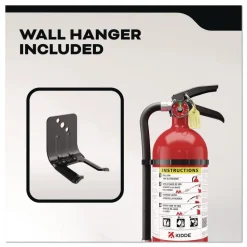 Kidde Pro-5MP Series Fire Extinguisher with Bracket/Metal Strap 3-A 40-B:C 5.5 lbs