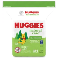 Kimberly-Clark Natural Care 3.88 in. x 6.6 in. 1-Ply Sensitive Baby Wipes - Unscented White (552/Carton)
