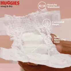 Kimberly-Clark Sung and Dry 35 lbs. and Up Diapers - Size 6 (104/Carton)