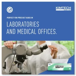 Kimtech Kimwipes 11.8 in. x 11.8 in. Delicate Task Wipers - Unscented, White (2940/Carton)