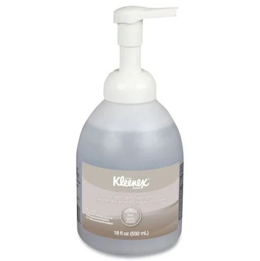 Kleenex 18 oz. Pump Bottle Fragrance-Free Alcohol-Free Foam Hand Sanitizer (4/Carton)