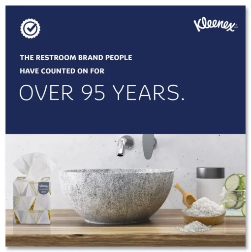 Kleenex 21606 2-Ply Pop-Up Box White Facial Tissue for Business - White (48/Carton)