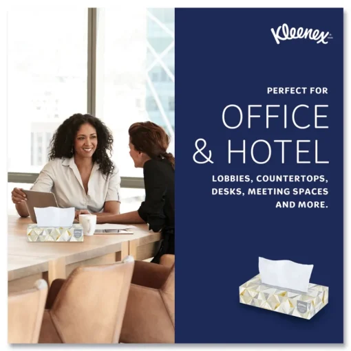 Kleenex 21606 2-Ply Pop-Up Box White Facial Tissue for Business - White (48/Carton)