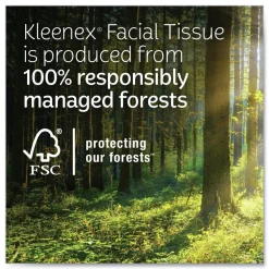 Kleenex 54271 Soothing Lotion 3-Ply Facial Tissue - White (1620/Carton)