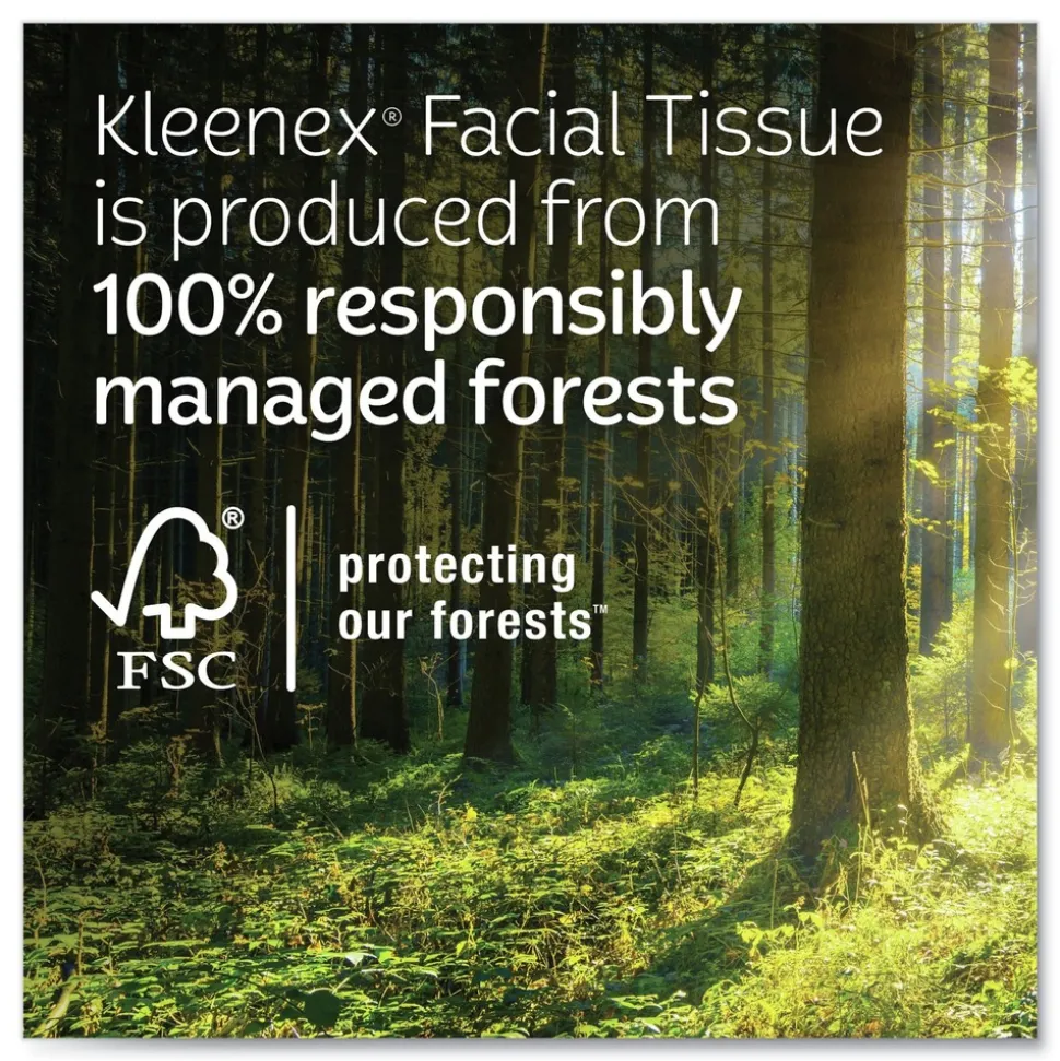 Kleenex 54271 Soothing Lotion 3-Ply Facial Tissue - White (1620/Carton)