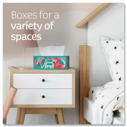 Kleenex 54303 Trusted Care 2-Ply Facial Tissue - White (12/Carton)