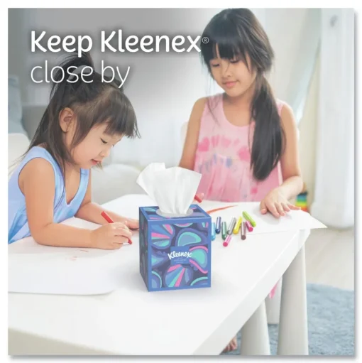 Kleenex Anti-Viral 3-Ply Facial Tissue - White (27/Carton)