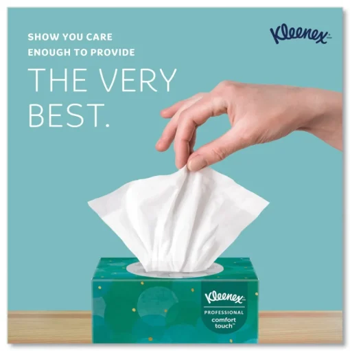 Kleenex Boutique 2-Ply Facial Tissues in an Upright Pop-Up Box - White (95 Sheets/Box, 36 Boxes/Carton)