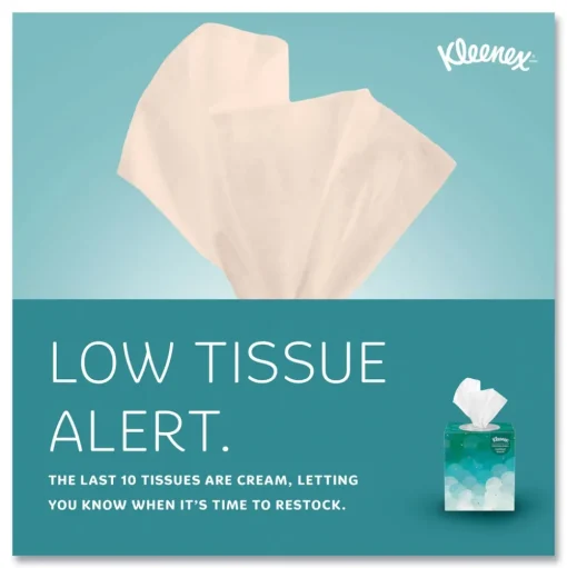 Kleenex Boutique 2-Ply Facial Tissues in an Upright Pop-Up Box - White (95 Sheets/Box, 36 Boxes/Carton)