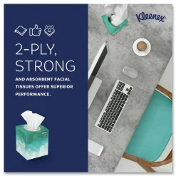 Kleenex Boutique 2-Ply Facial Tissue - White (95 Sheets/Box, 6 Boxes/Pack)