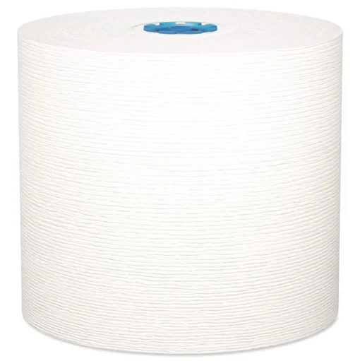 Kleenex 1-Ply 7.5 in. x 700 ft. Hard Roll Paper Towels with Premium Absorbency Pockets - White with Gray Core (6/Carton)