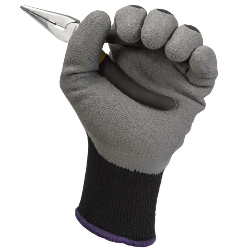 KleenGuard 12 Pairs/Pack KleenGuard G40 Multi-Purpose Latex Coated Gloves - Size 8, Black/Gray