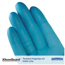 KleenGuard G10 Powder-Free Nitrile Gloves - Blue, Large (100/Box, 10 Boxes/Carton)