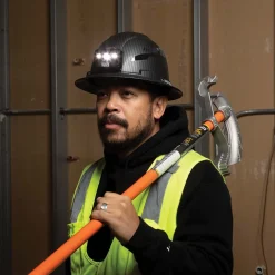 Klein Tools 60347 Class C Vented Full Brim Hard Hat with Rechargeable Lamp - KARBN Pattern