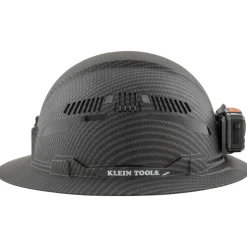 Klein Tools 60347 Class C Vented Full Brim Hard Hat with Rechargeable Lamp - KARBN Pattern