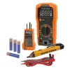 Klein Tools Digital Multimeter, Noncontact Voltage Tester and Electrical Outlet Test Kit