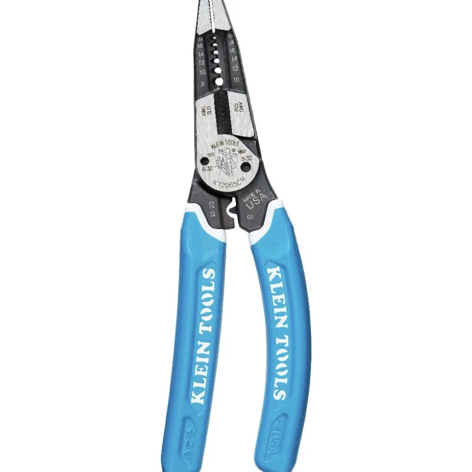 Klein Tools Klein-Kurve 8-20 AWG Heavy-Duty Wire Stripper or Cutter or Crimper Multi Tool