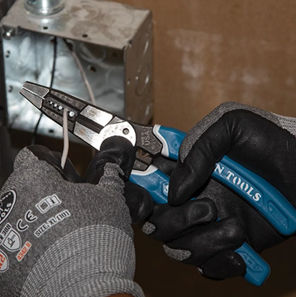 Klein Tools Klein-Kurve 8-20 AWG Heavy-Duty Wire Stripper or Cutter or Crimper Multi Tool