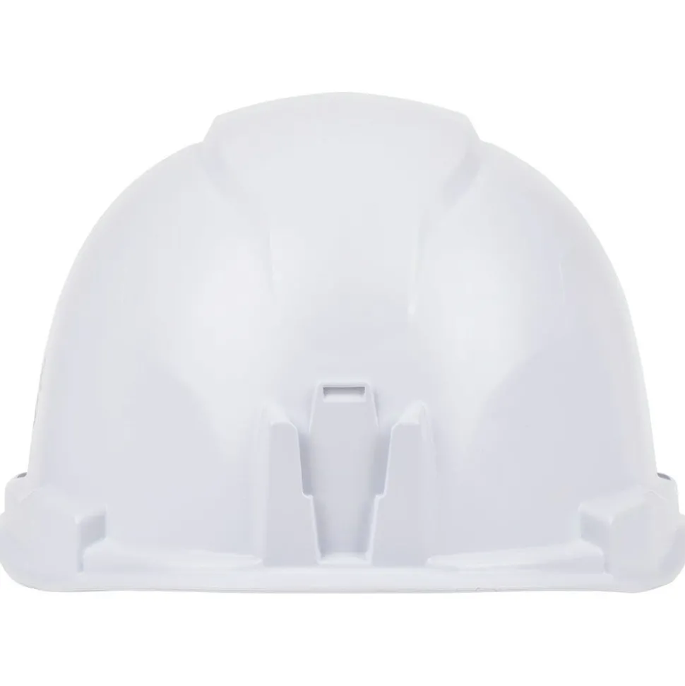 Klein Tools Non-Vented Cap Style Hard Hat with Rechargeable Headlamp - White