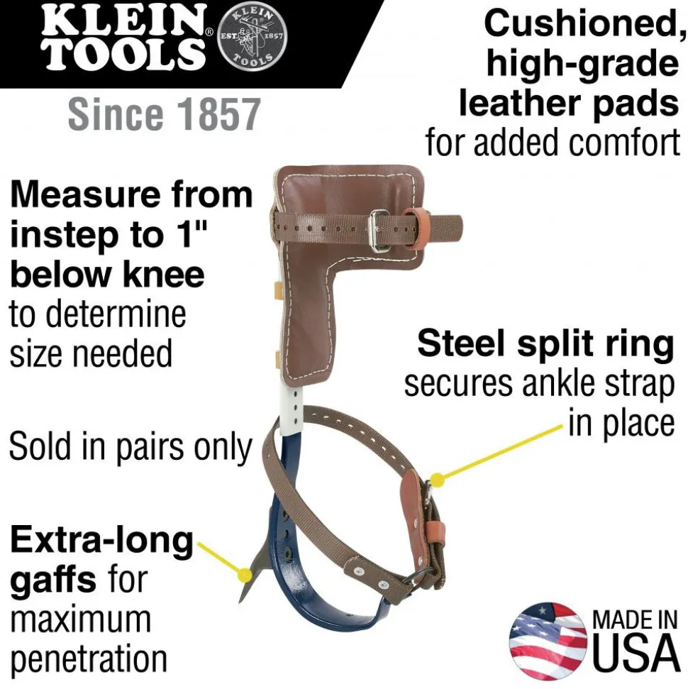 Klein Tools 2-Piece 2-3/4 in. Gaff 15 in. - 19 in. Tree Climber Set