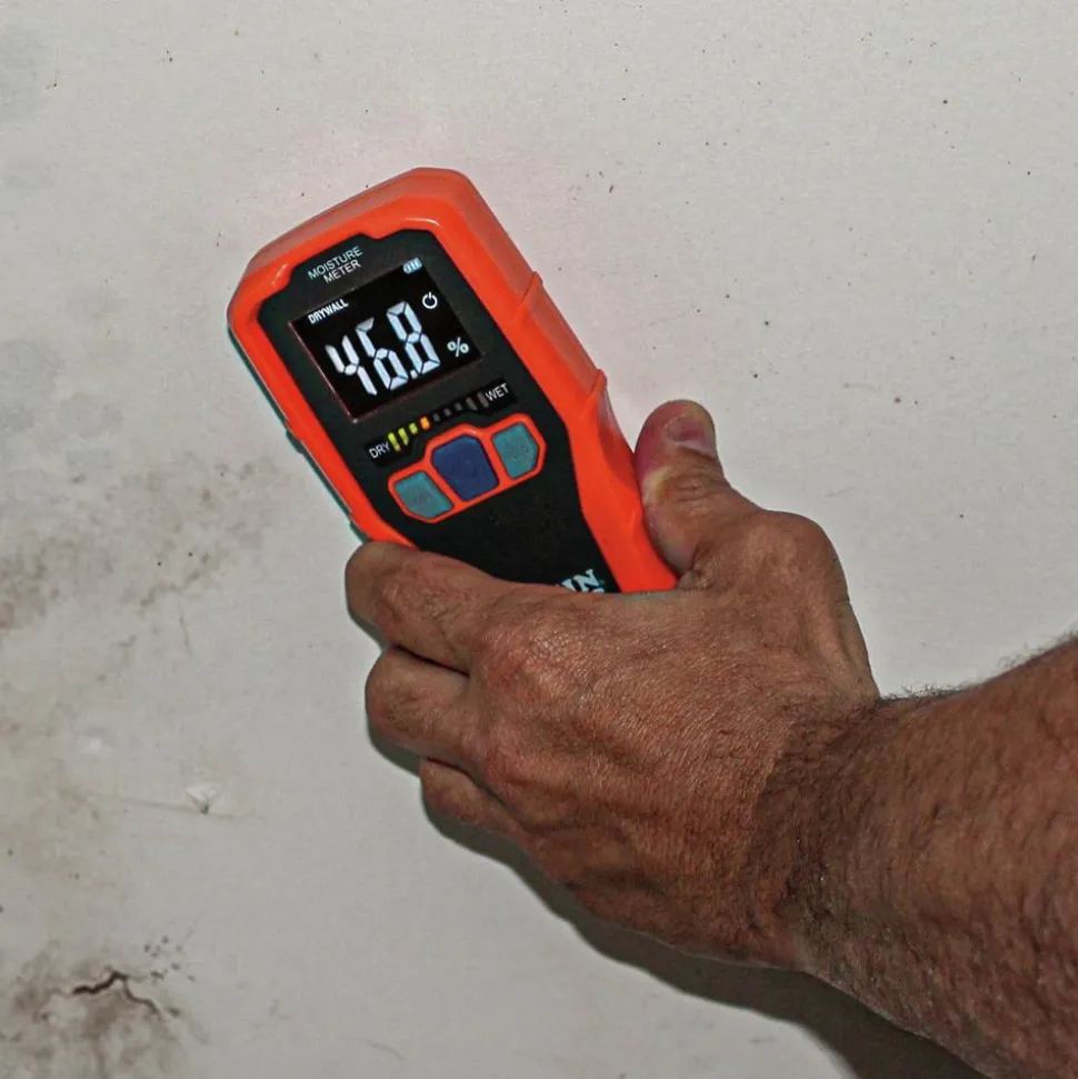 Klein Tools Pinless Moisture Meter for Drywall, Wood, and Masonry