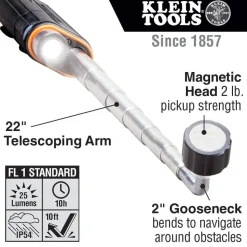 Klein Tools Telescoping Magnetic LED Light and Pickup Tool