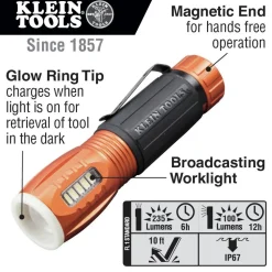 Klein Tools Waterproof LED Flashlight/Worklight