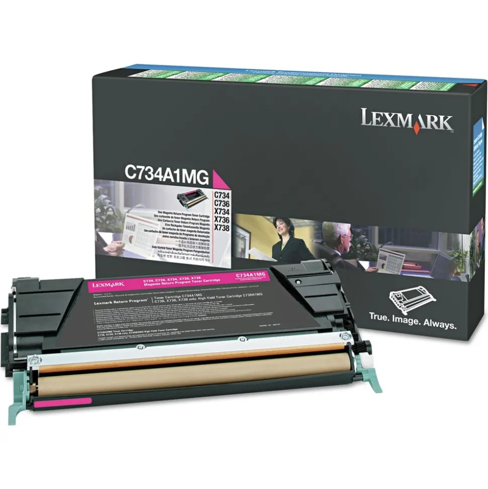 Lexmark 10,000 Page-Yield Return Program High-Yield Toner - Magenta