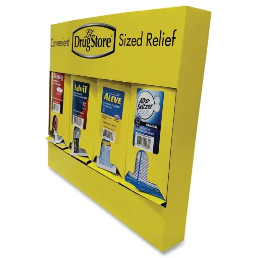 Lil' Drugstore Plastic Case Single-Dose Medicine Dispenser - Yellow