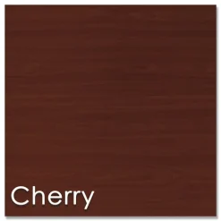 Linea Italia 31.25 in. x 23.25 in. x 45.25 in. 1-Leg Study Carrell Add On - Cherry